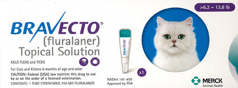 Bravecto for Cats 6.2 - 13.8 lbs